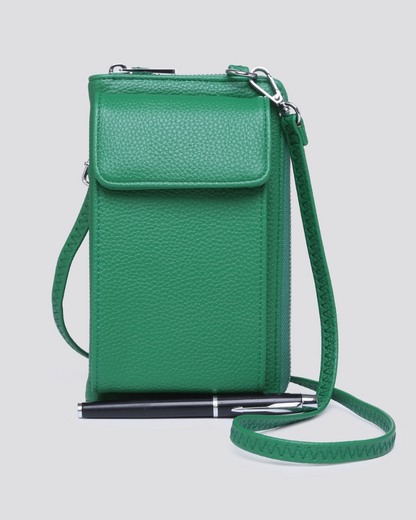 Travel Vegan Leather Crossbody Bag Assorted Colours