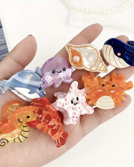Marine Animal Mini Hair Clip