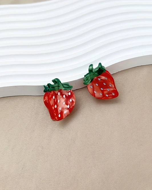Strawberry Hair Clips Set/2