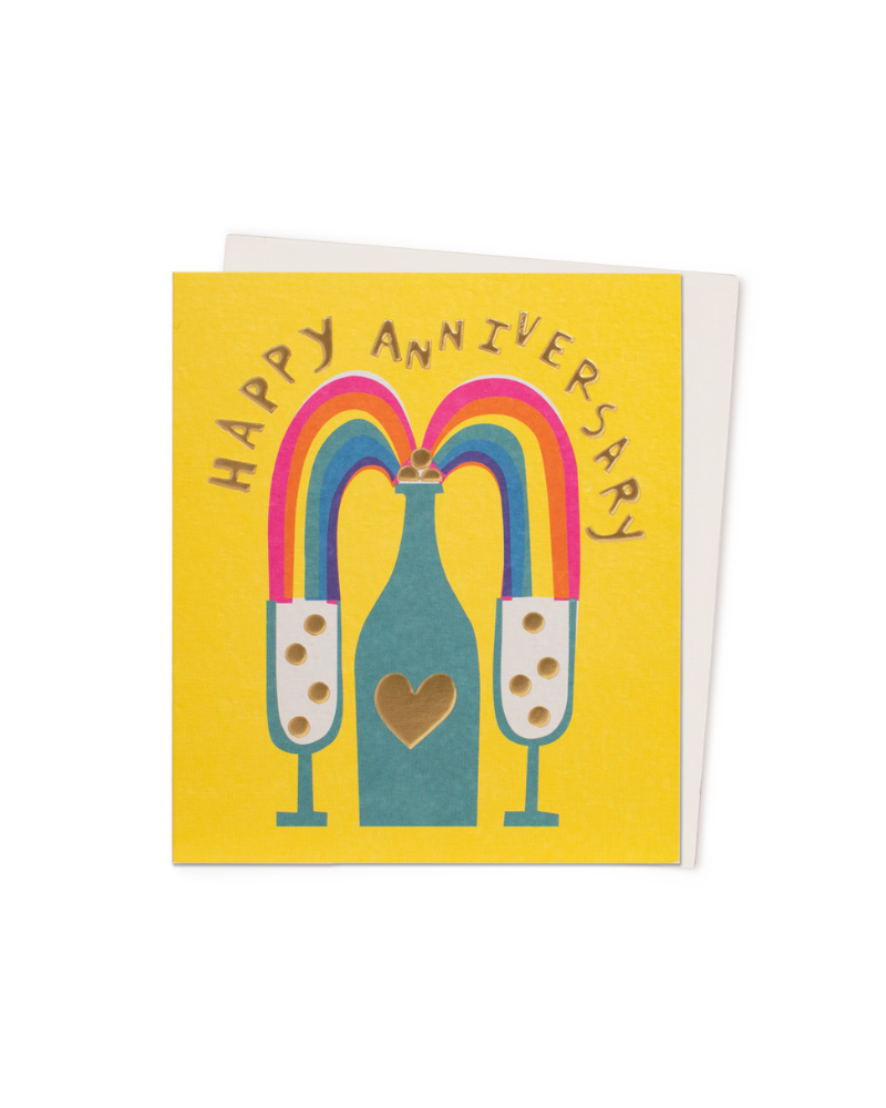 Happy Anniversary Champagne Greeting Card