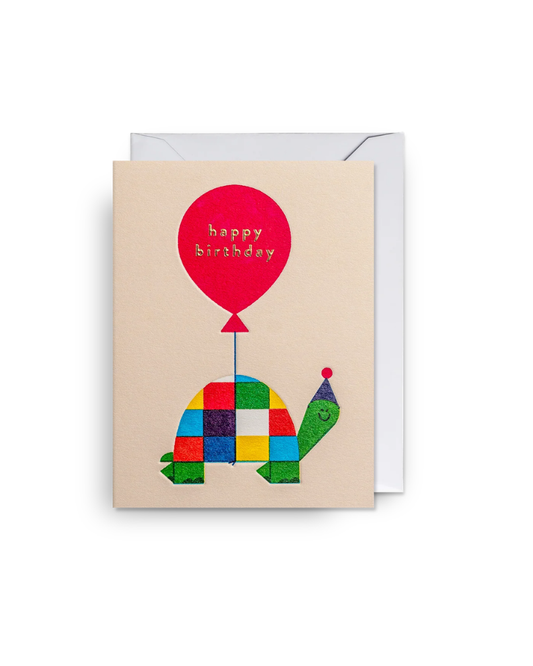 Tortoise Happy Birthday Mini Greeting Card