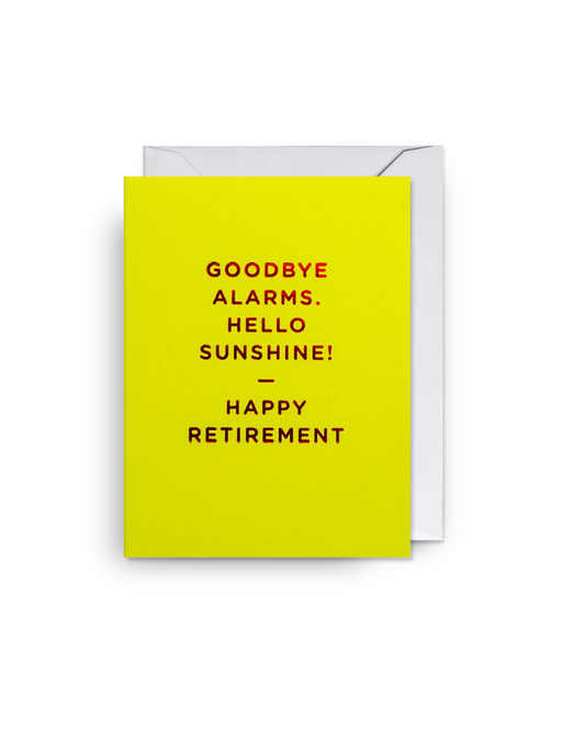 Happy Retirement Mini Greeting Card