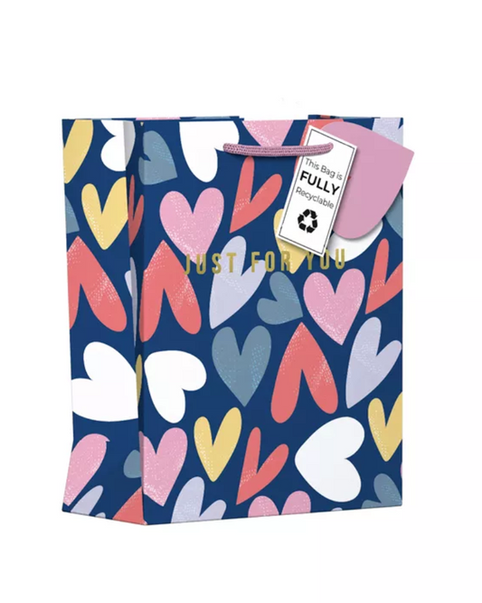 Just For You Hearts Gift Bag