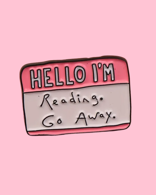 Hello I'm Reading Enamel Pin Badge
