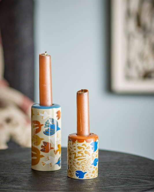 Hezha Bird Candle Holders Set Of 2