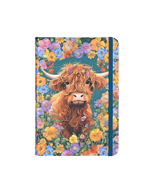 Highland Cow Floral Journal