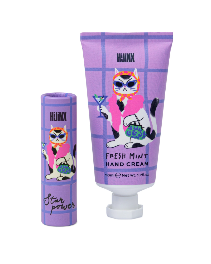 Cat Star Power Hijnx Hand Cream And Lip Balm Set