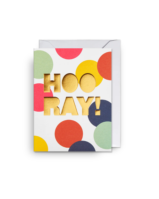 Hooray! Confetti Mini Greeting Card