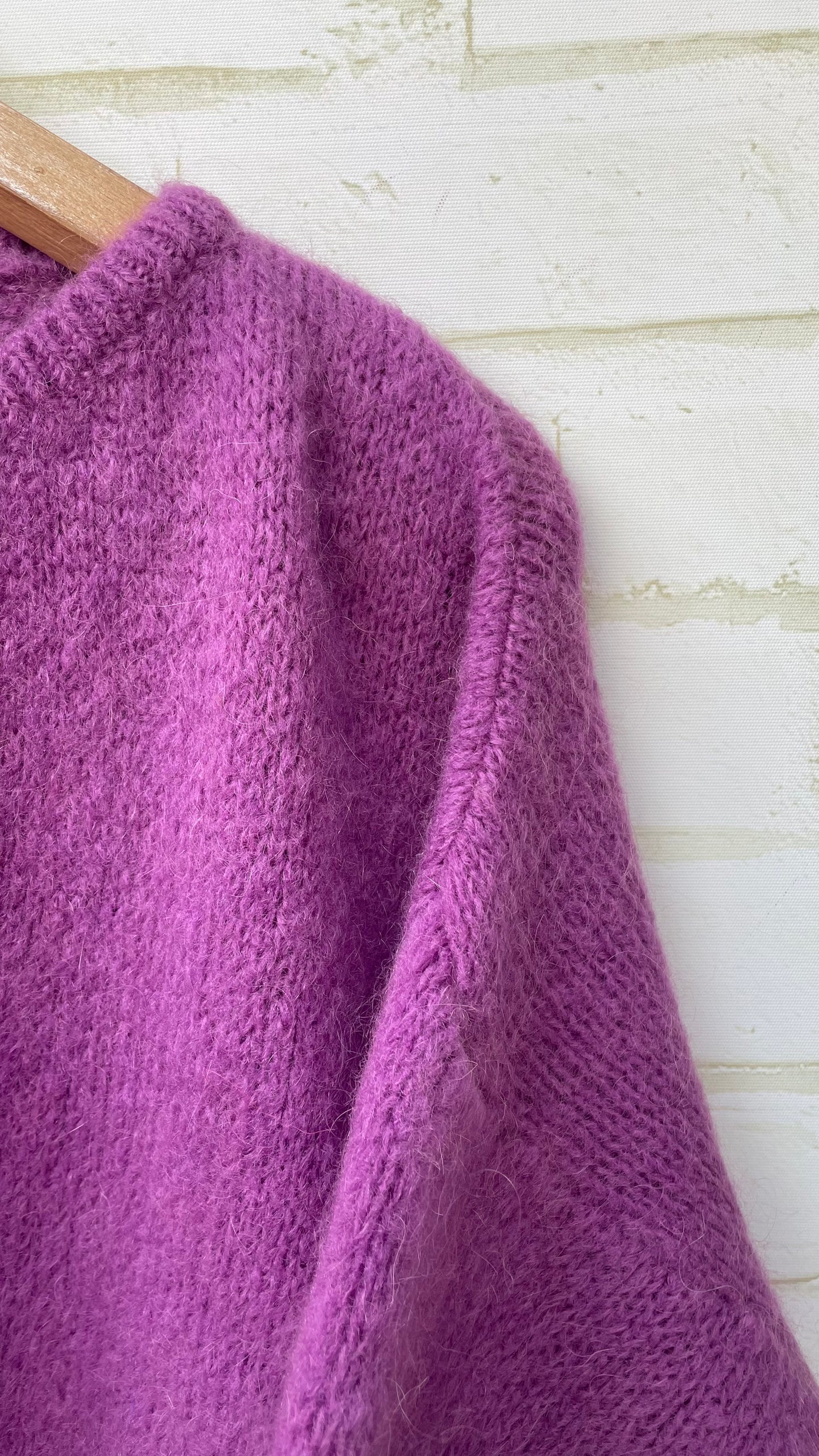 Mohair Cropped Sleeve Cardigan All Colours