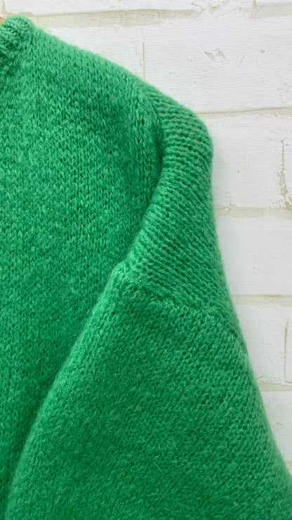 Mohair Cropped Sleeve Cardigan All Colours