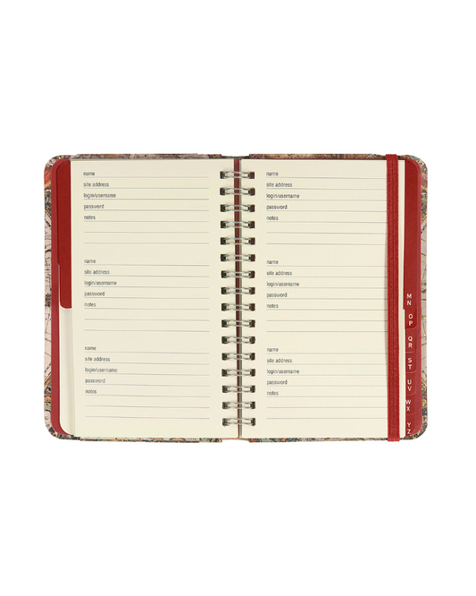 Old World Passwords Logbook