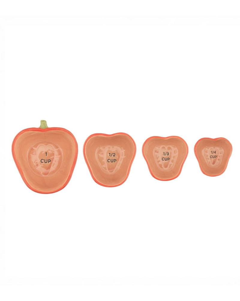 Strawberry Shaped Measuring Bowls Set of 4
