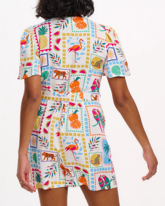 Gweneth Jungle Tile Playsuit