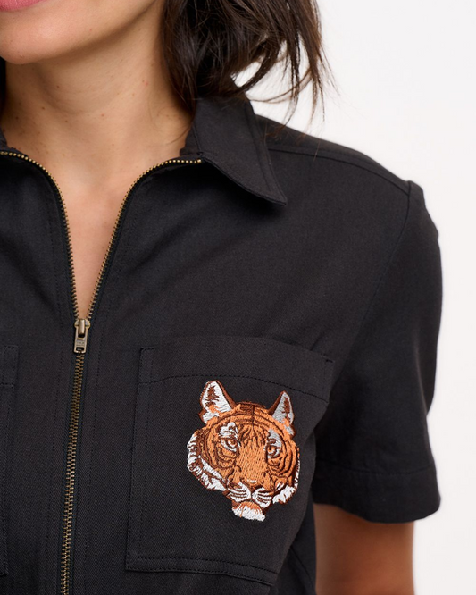 Logan Tiger Head Playsuit