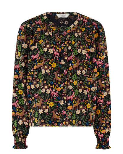 Julieta Forest Folklore Jersey Top