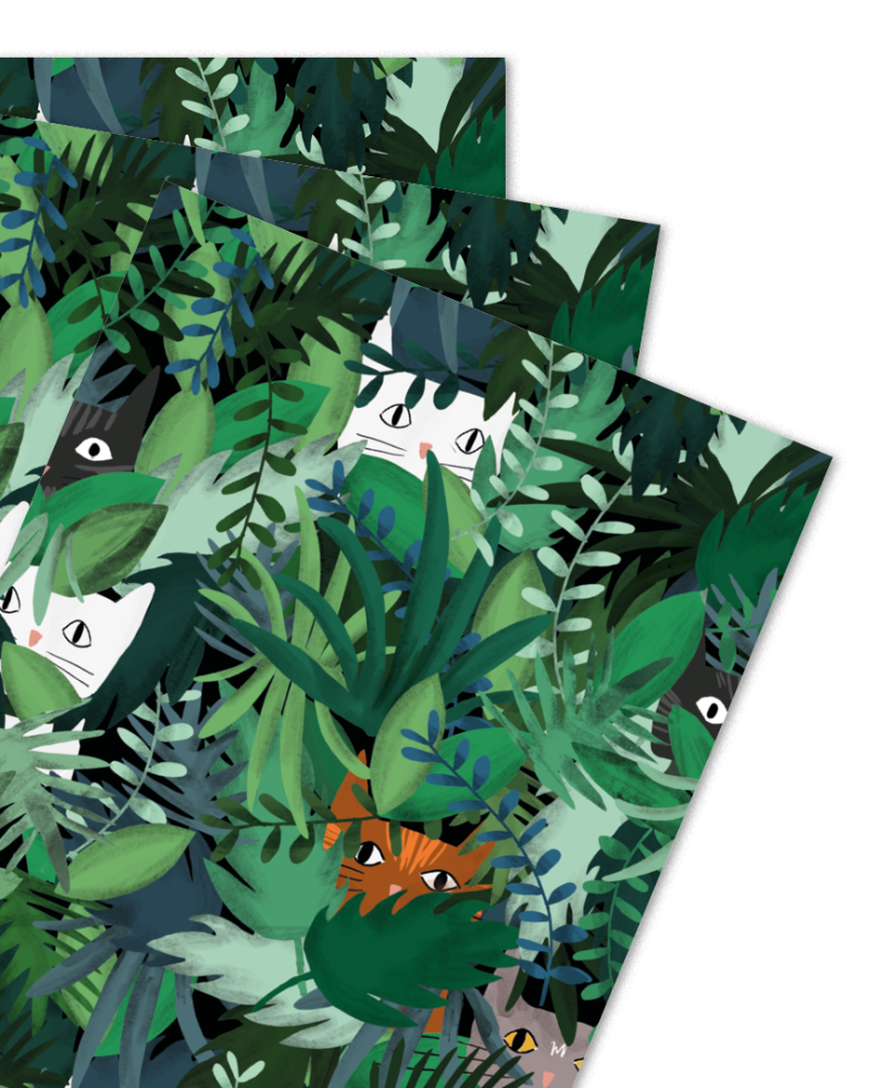 Jungle Cat Giftwrap Sheet