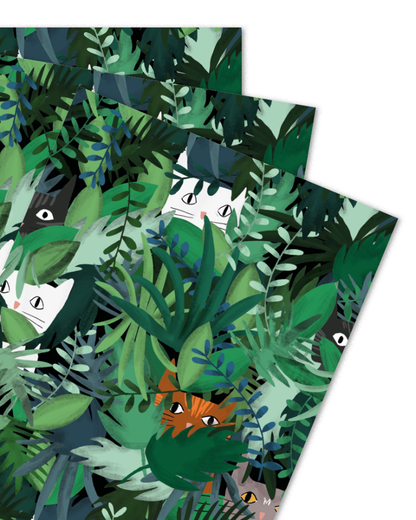 Jungle Cat Giftwrap Sheet
