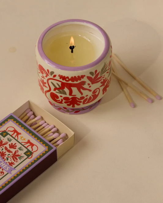Jungle Ceramic Candle - Coconut & Amber