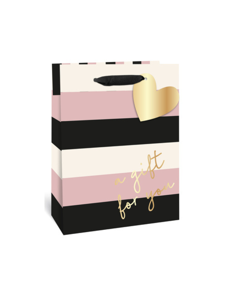 Just For You Striped Gift Bag