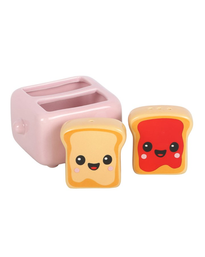 Kawaii Toast Salt And Pepper Set