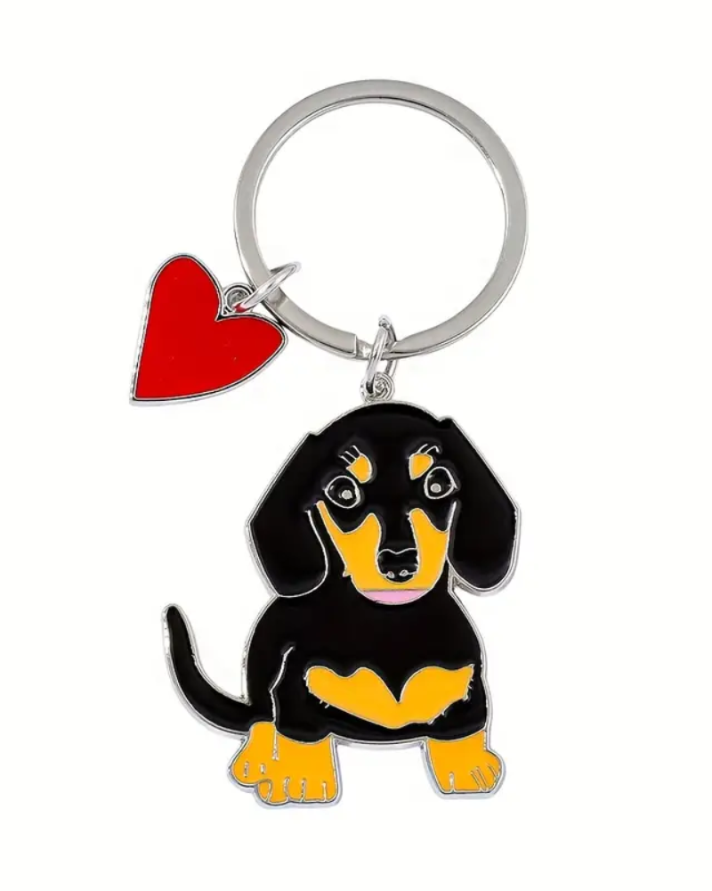 Pawsome Dachshund Keychains: Heart or Paw