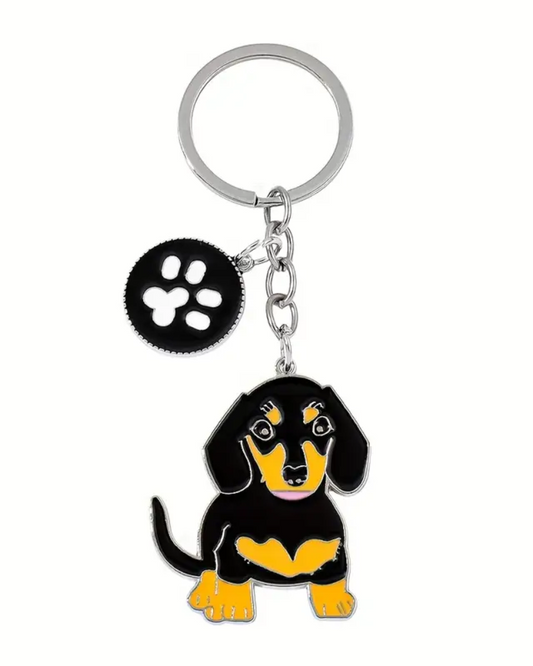 Pawsome Dachshund Keychains: Heart or Paw