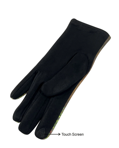 Klimt The Kiss Print Suede Touchscreen Gloves
