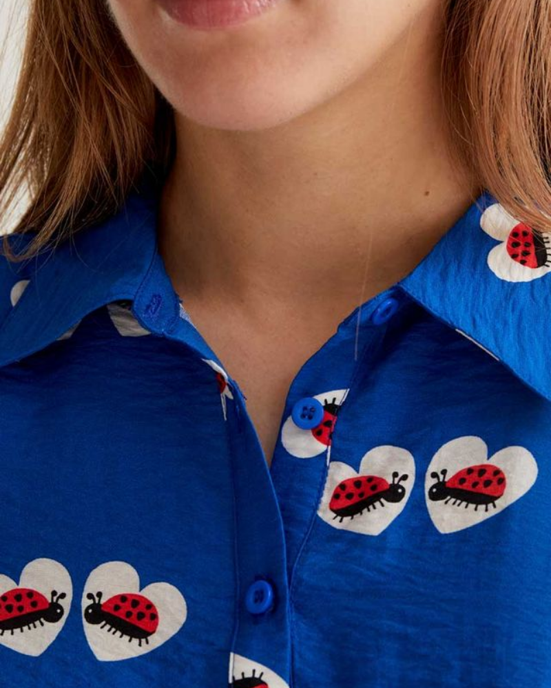 Ladybirds In Love Shirt Dress