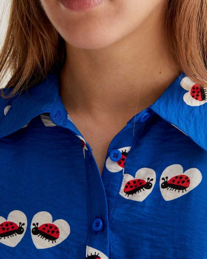 Ladybirds In Love Shirt Dress