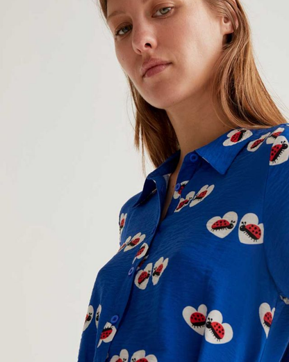 Ladybirds In Love Shirt Dress
