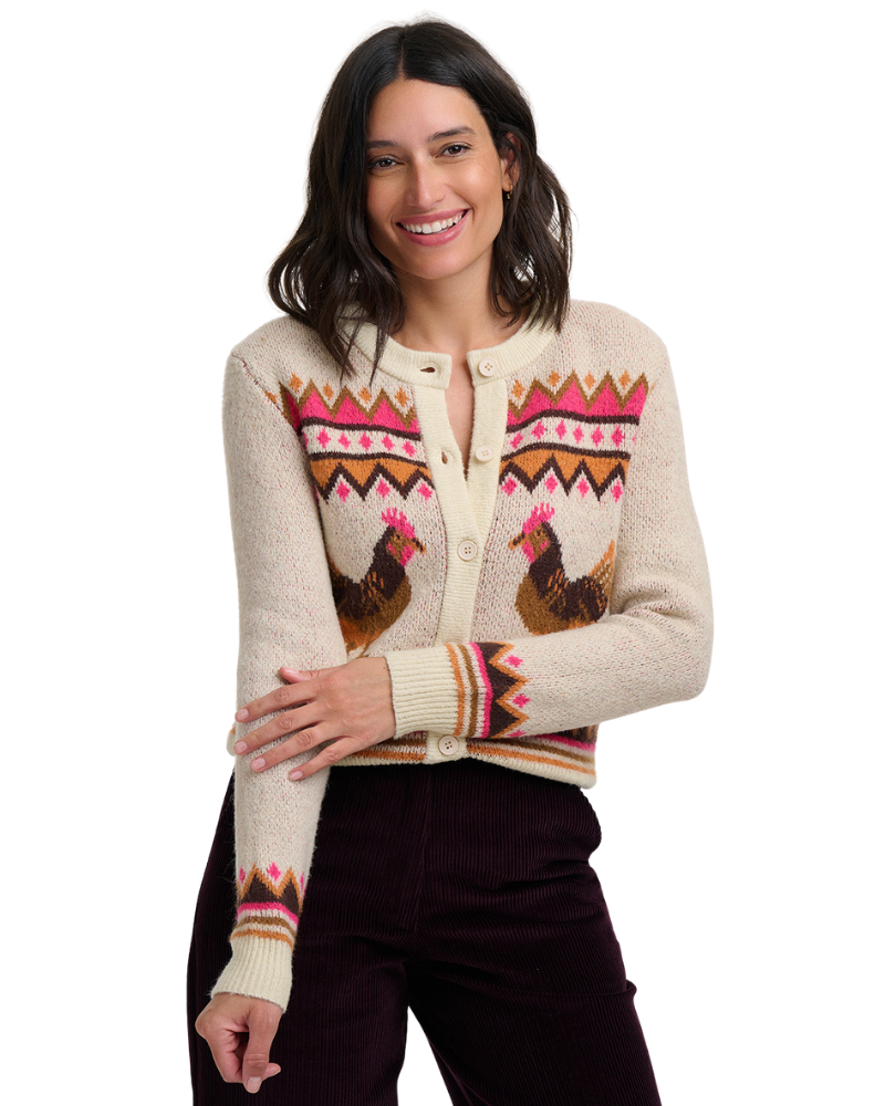 Larisa Country Chickens Cardigan