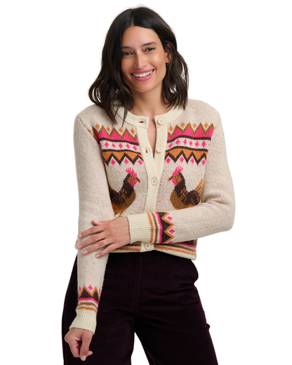 Larisa Country Chickens Cardigan