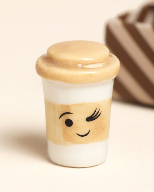 Love You Latte Ceramic Token In Matchbox