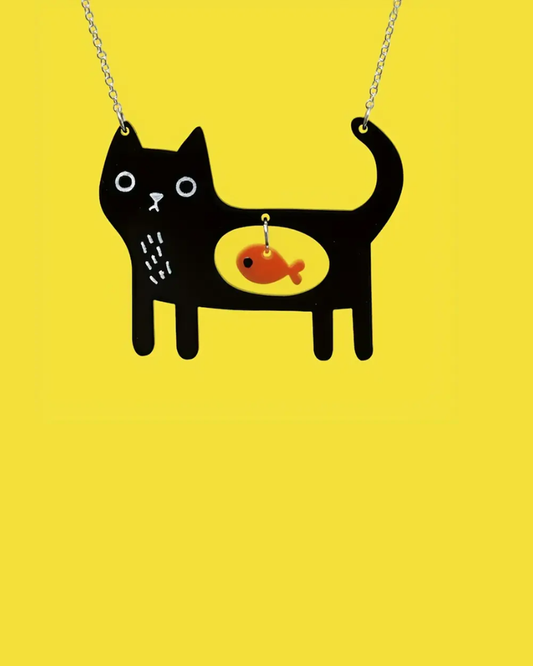 Cat Fish Lazer Cut Necklace