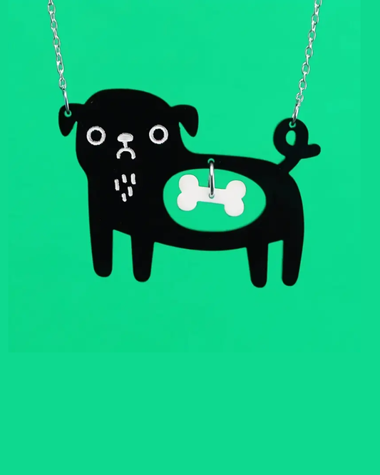 Dog Bone Lazer Cut Necklace