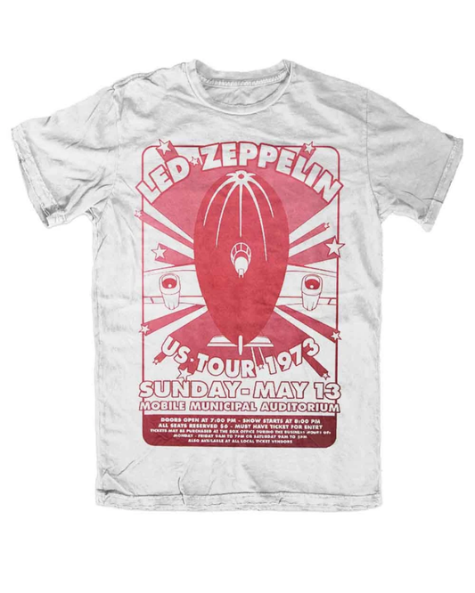 Led Zeppelin Municipal Off White Unisex T-Shirt