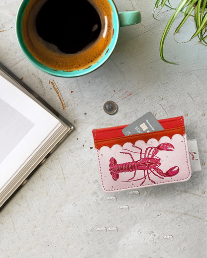 Coral Lobster Card Holder