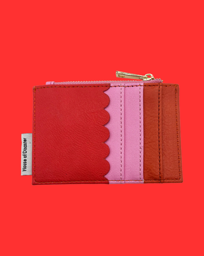 Coral Lobster Zip Purse