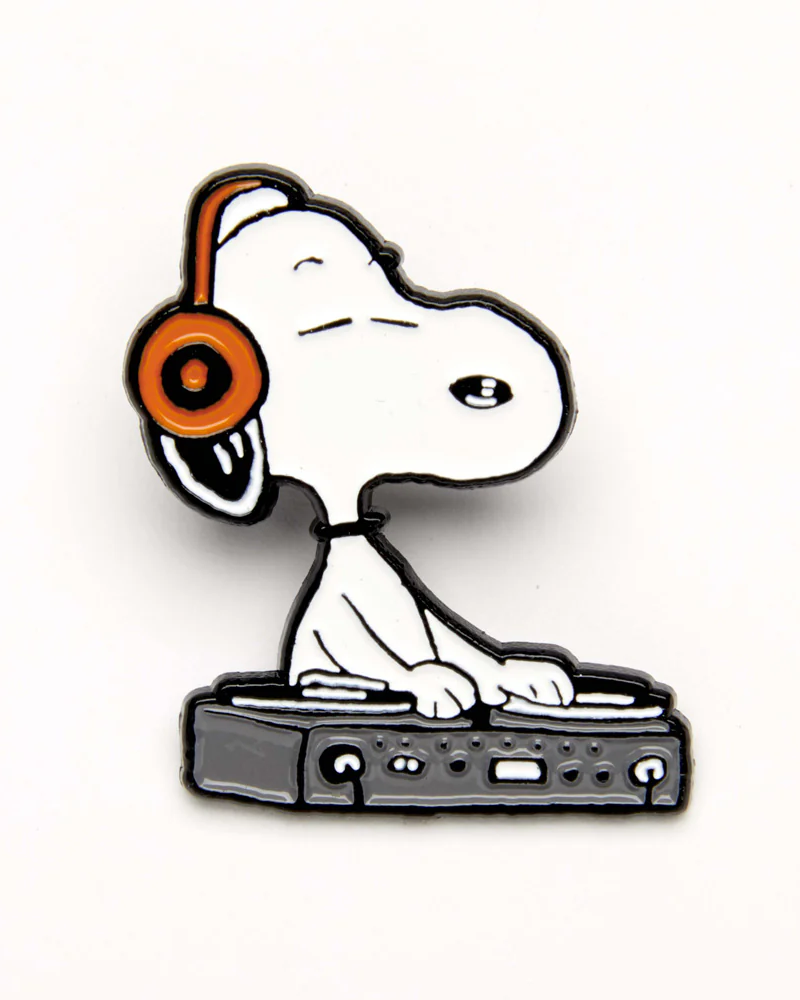 Peanuts Music is Life DJ Brooch
