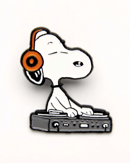 Peanuts Music is Life DJ Brooch