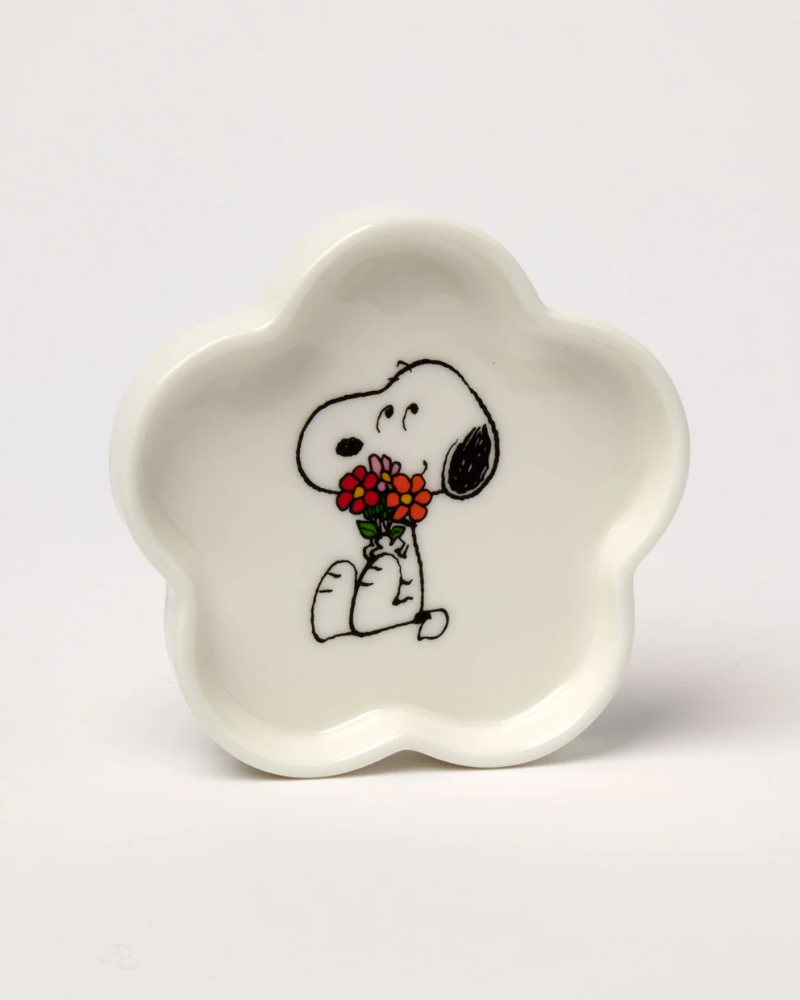 Peanuts Floral Flower Shaped Trinket Dish