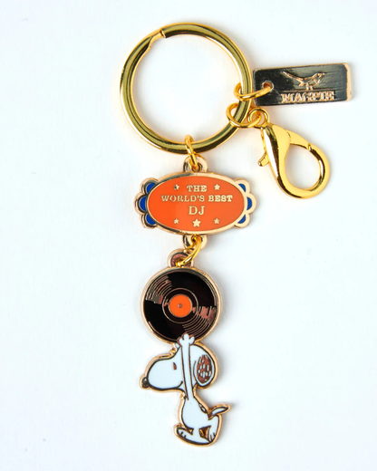 Peanuts Snoopy World's Best DJ Keyring