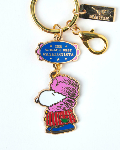Peanuts Snoopy World's Best Fashionista Keyring