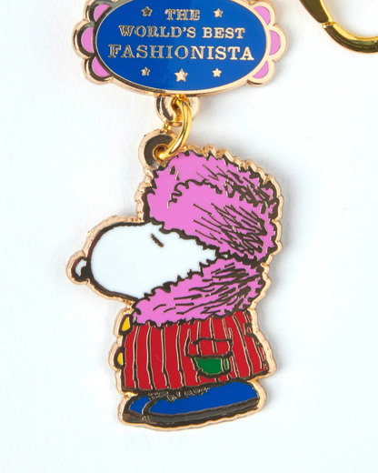 Peanuts Snoopy World's Best Fashionista Keyring