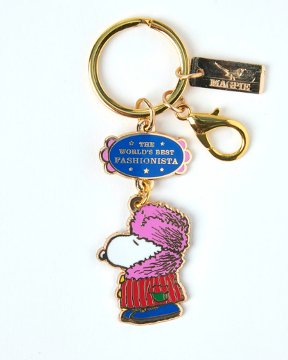 Peanuts Snoopy World's Best Fashionista Keyring