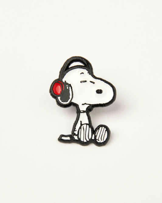 Peanuts Headphones Snoopy Brooch