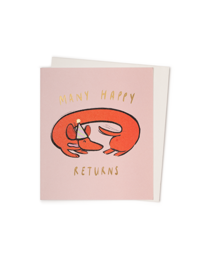 Many Happy Returns Greetings Card