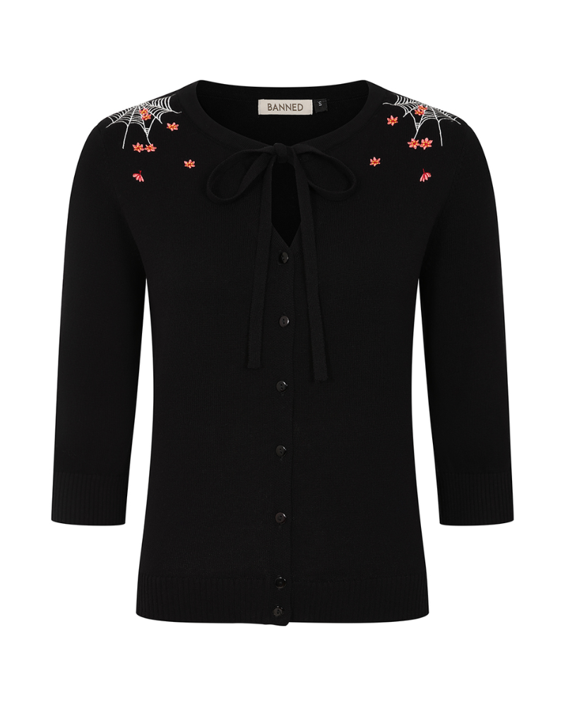 Mia Blossom Spiderweb Cardigan