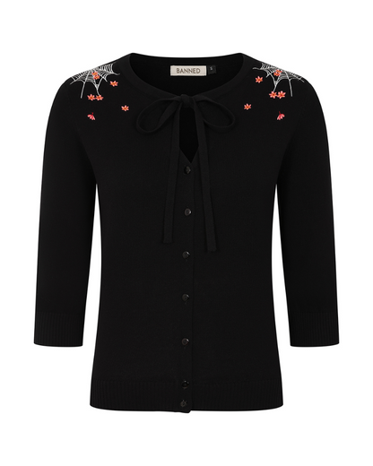 Mia Blossom Spiderweb Cardigan