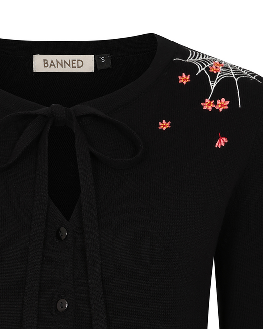 Mia Blossom Spiderweb Cardigan